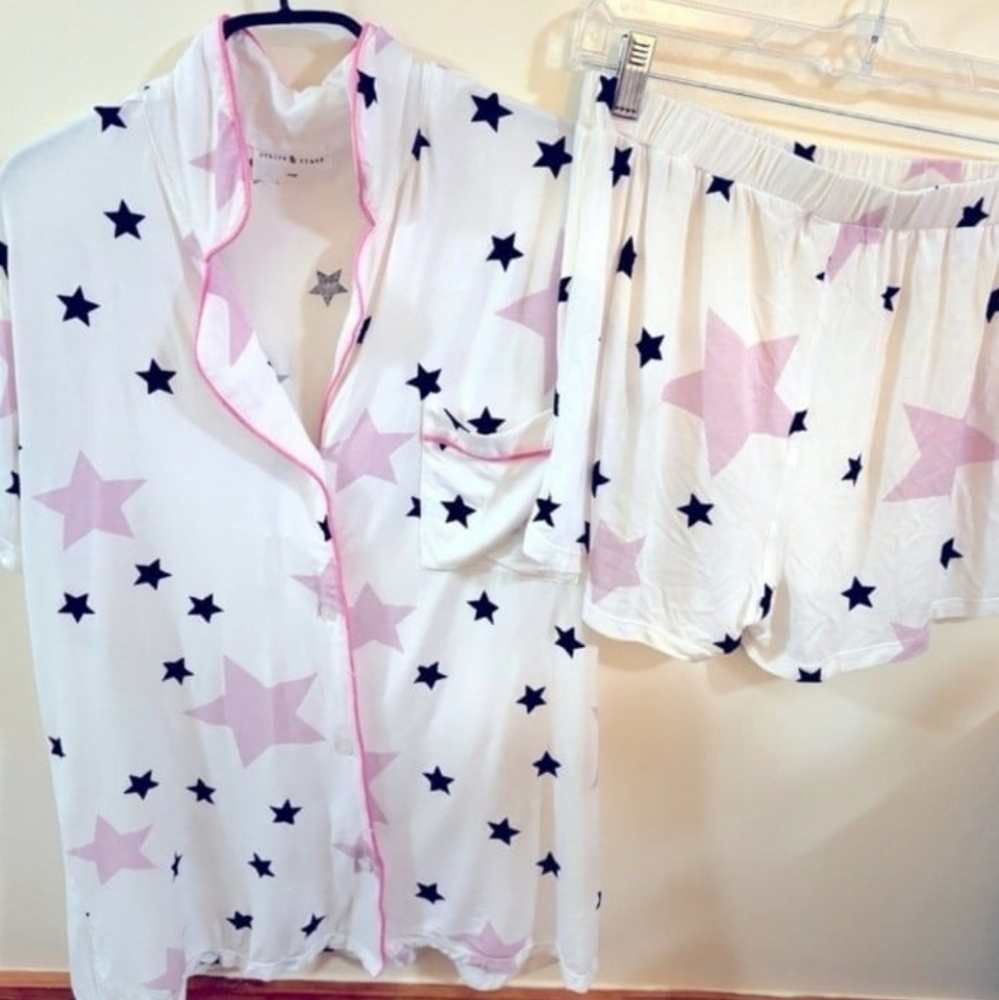 Stripe & Stare Pajama Set